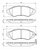 BOSCH 0 986 424 474 set placute frana,frana disc