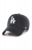 47brand șapcă MLB Los Angeles Dodgers culoarea negru, cu imprimeu B-RGW12GWS-BKJ, 47 Brand