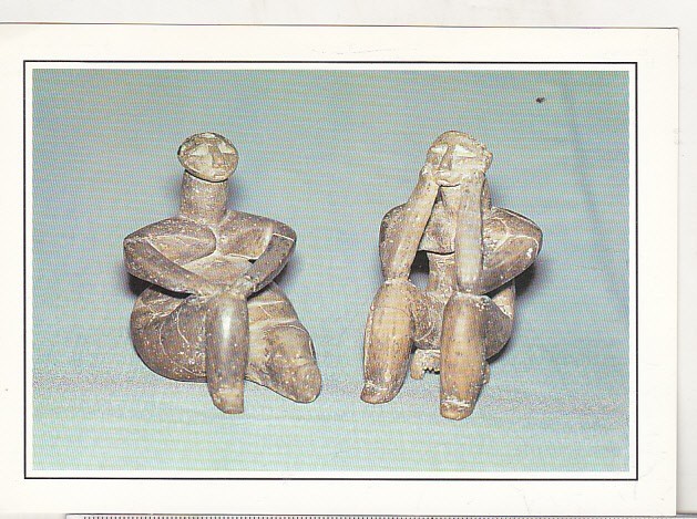 bnk cp Constanta - Muzeul de arheologie - Ganditorul si perechea sa - necirculata
