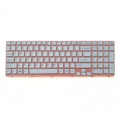 Tastatura Laptop, Sony, Vaio SVE15, SVE151, SVE152, SVE153, alba, iluminata, layout US