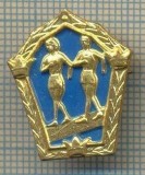 Y 611 INSIGNA -SPORTIVA -ATLETISM -MARS-MARATON- SUEDIA -PENTRU COLECTIONARI