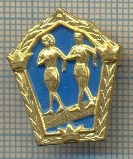 Y 611 INSIGNA -SPORTIVA -ATLETISM -MARS-MARATON- SUEDIA -PENTRU COLECTIONARI foto