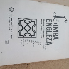 Manual experimental limba engleza 1970