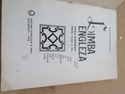 Manual experimental limba engleza 1970 foto