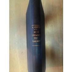 ART ET LITTERATURE DES ROUMAINS - N. IORGA - PARIS 1929