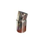 Ornament Toba Inox Universal Cromat 76mm ALM, Prindere Surub, Montaj Usor
