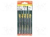 Panza de fierastrau - set, pentru ferastrau electric, lemn, placa de PAL, material otel de scule, METABO - 623654000