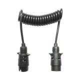Cablu spiral remorca 7 pini, 2.5 m, 2 stechere tata, Breckner Germany