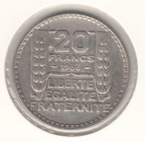 FRANTA -20 FRANCS FRANCI 1933 , Ag680 , LF1,40, Europa