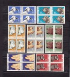 ROMANIA 1962 LP 552 ANIMALE DE RASA BLOCURI DE 4 TIMBRE MNH, Nestampilat