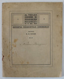 AL TREILEA CONGRES DE MORARIE DIN BUCURESTI , RAPORTUL PRESEDINTELUI CONGRESULUI , INGINER B.G. ASSAN , 16-17 DEC. 1912 ,