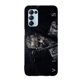Husa compatibila cu Oppo A54 5G, Viceversa, model Dark King Vikings, Silicon, TPU, Transparent, Carcasa