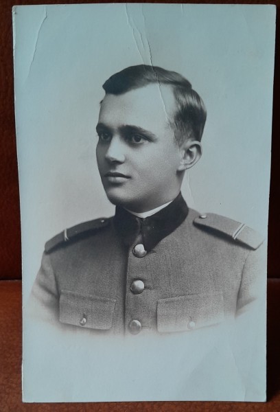 Fotografie tip carte postala, subofiter, 1929