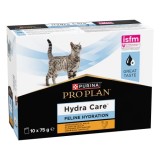 PURINA PRO PLAN Hydra Care, supliment de hidratare pentru pisici, pui, 10x75 g