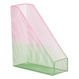 Suport Notițe, Metal, Roz-Verde, 26.5x10x29.5 cm