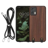 Husa Kwmobile pentru Motorola Edge 30 Neo, Maro, Lemn, KWM000022PA001C, Silicon, Carcasa