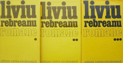 Romane (3 volume) - Liviu Rebreanu foto