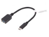Cablu USB 3.0 A la USB C 150mm Negru, Digitus