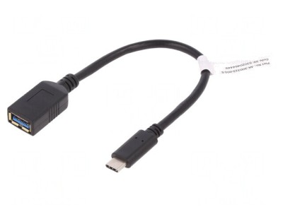 Cablu USB 3.0 A la USB C 150mm Negru foto