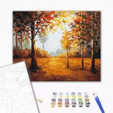 Pictura pe numere - Colt de toamna, 50x40 cm | Brushme
