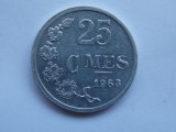 25 CENTIMES 1963 LUXEMBURG