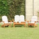 VidaXL Set mobilier de grădină Adirondack, 4 piese, lemn masiv acacia