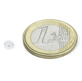 Magnet neodim disc &Oslash;4&amp;#215;2 mm, putere 420 g, N45