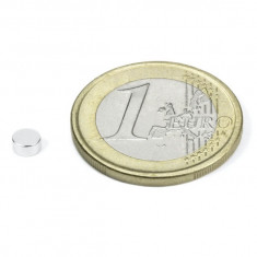 Magnet neodim disc Ø4&#215;2 mm, putere 420 g, N45