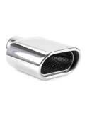 Ornament toba esapament din inox cu iesire dreptunghiulara 33-50 mm, lungime 168 mm