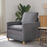 vidaXL Canapea Gri deschis 76 x 81 x 87,5 cm Poliester 42028778