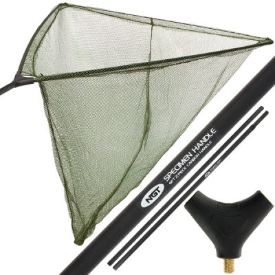 Set Minciog Complet NGT Carbon Net and Handle - 42&amp;quot; foto