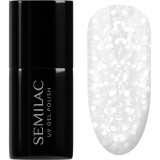 Semilac UV Hybrid Crushed_ICE unghii cu gel folosind UV / lampă cu LED culoare 490 Ice Crushed 7 ml