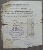 Chitanta Banca Nationala a Romaniei 1919