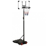 VidaXL Suport coș de baschet, transparent, 216-250 cm, policarbonat
