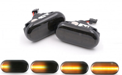 Set 2 Semnalizari Aripa LED Dinamice Nissan Qashqai, Pathfinder, Navara - D0325 / SLN-1 foto