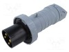 Conector alimentare AC trifazate AMPHENOL IP&amp;S 63A 4 pini IP69K