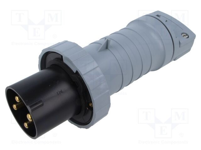 Conector alimentare AC trifazate AMPHENOL IP&amp;S 63A 4 pini IP69K