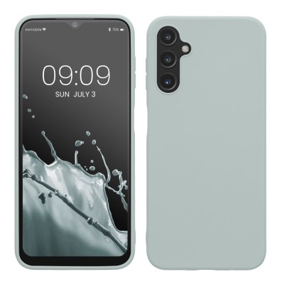 Husa Kwmobile pentru Samsung Galaxy A14 5G, Verde deschis, Silicon, KWM0000195F011C foto