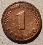 1 pfenning Germania - 1949 F, Europa