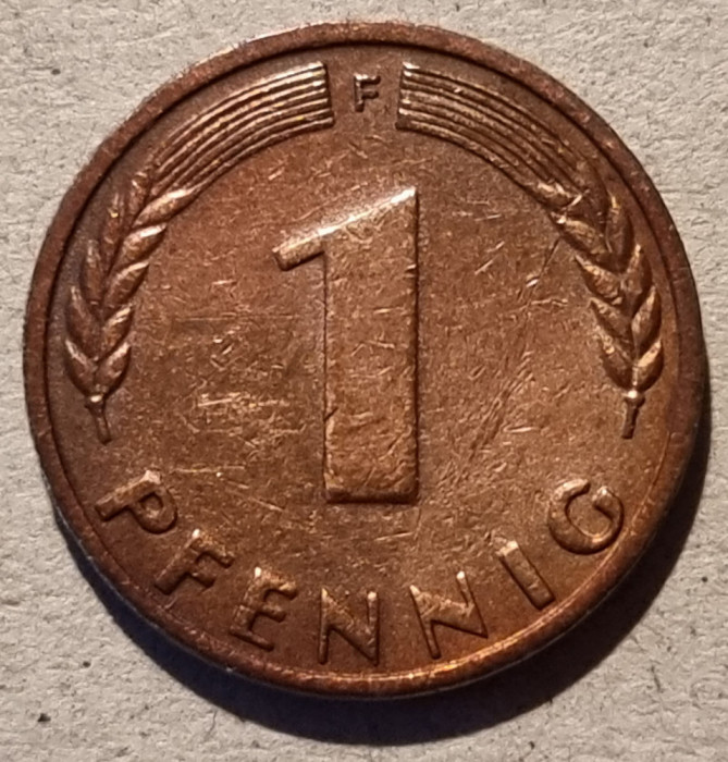 1 pfenning Germania - 1949 F