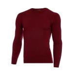 Pulover barbati grena slim PL009, 46, 48