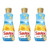 Set 3x Balsam de rufe concentrat Savex Soft Sunny, 800 ml, 32 spalari