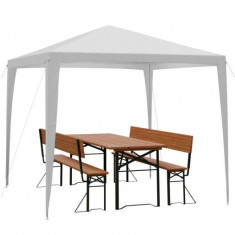 Cort pavilion pentru gradina,curte,evenimente 3 x 4 m,alb