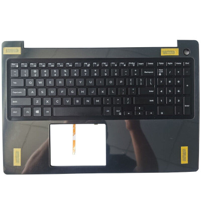 Carcasa superioara cu tastatura palmrest Laptop, Dell, Latitude 3590, 0V5YGX, 0TR1PP, 0NJ39W, AP250000A00, AM250000600, iluminata, layout US foto