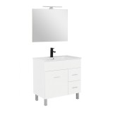 Neo Prime 80 mobilier de baie complet alb-alb