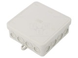 Cutie de conexiuni OBO BETTERMANN IP55, 100x100x40mm, Polietilena, Gri Deschis, Montare Perete, Serie A 14