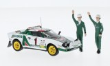 Model auto Lancia Stratos HF 1/43 Alitalia Rallye Monte Carlo 1977 cu figurine S.Munari/S.Maiga
