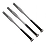 Set trei bate de baseball IdeallStore&reg;, Home Run, aluminiu, 80 cm, argintiu
