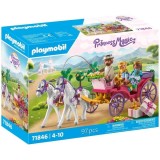 Playmobil Princess Magic - Plimbarea cuplului regal cu caleasca