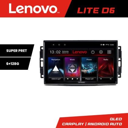 Navigatie Chrysler Jeep Lenovo Kit-202 8 core 6+128 GB Android Waze USB Navigatie Internet Youtube Radio v1 CarStore Technology
